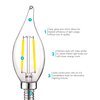 Luxrite CA11 LED Bulbs 4W (40W Equivalent) 400LM 5000K Bright White Dimmable E12 Candelabra Base 24-Pack LR21579-24PK